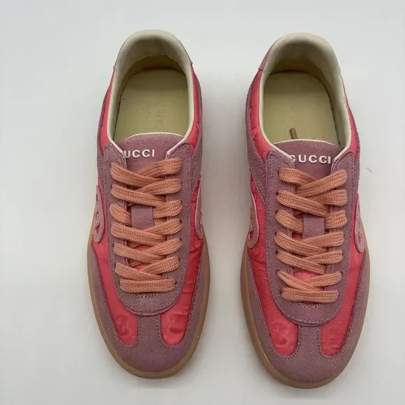 Gucci Women's Vibrant Pink Sneakers - Picture 1 of 7